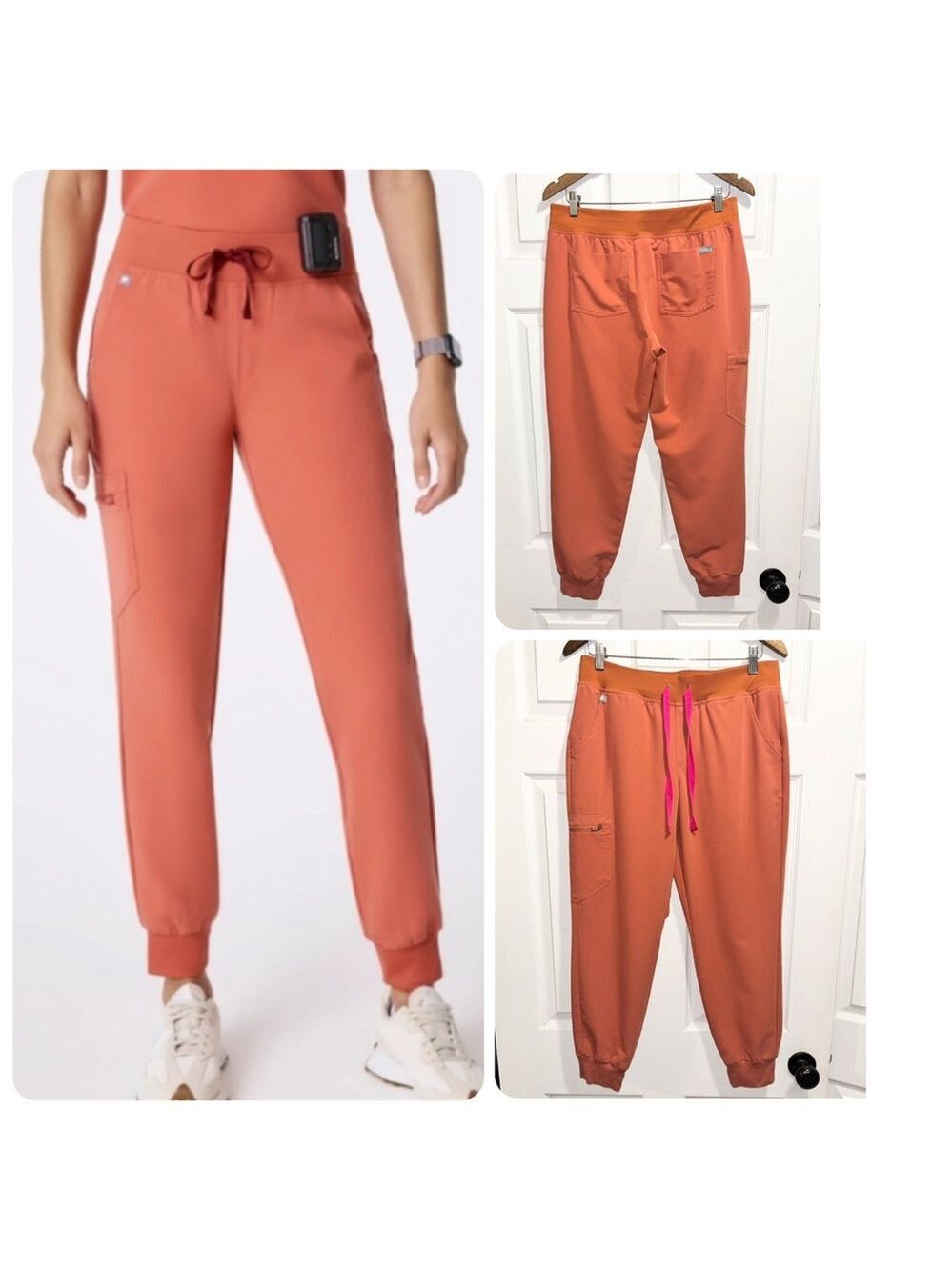 Figs Technical Collection Zamora Jogger Scrub Pants Spiced Cider Size Medium M/P